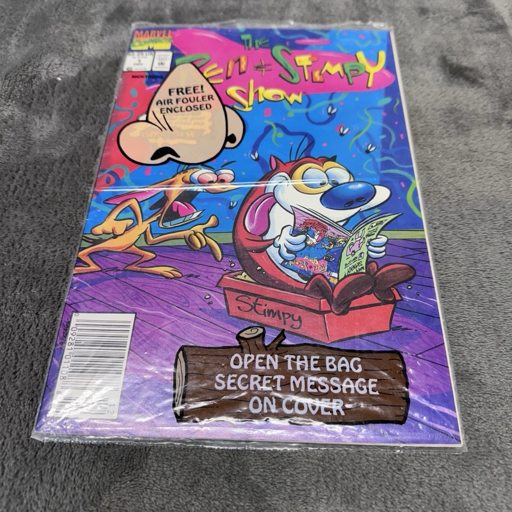 Marvel Comics REN & STIMPY SHOW Vol 1 Issue 1 complete w/sticker NM